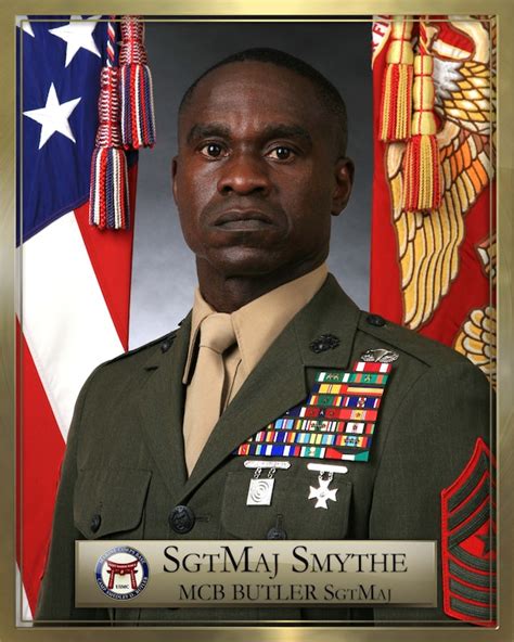Sergeant Major Delvin R Smythe Marine Corps Base Camp Butler Leaders