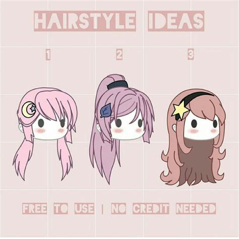 Gacha Hairstyle Ideas Костюмы персонажей Прически аниме Рисование
