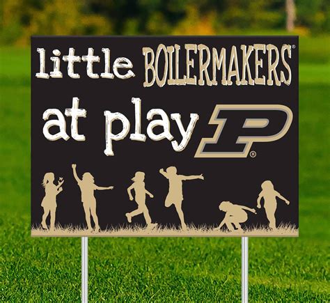 Purdue Boilermakers Little Fans At Play 2 Sided Yard Sign