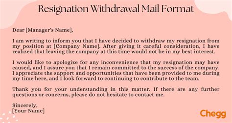 How To Write A Resignation Withdrawal Letter Tips And Samples