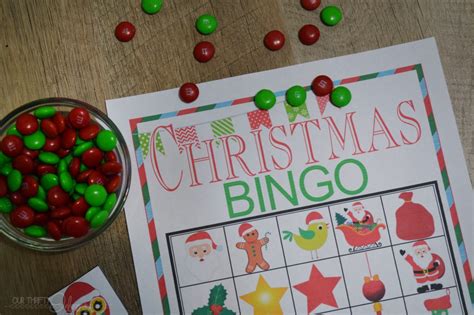 Christmas Bingo Printable Game Design Dazzle