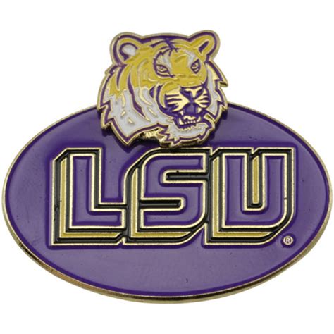 Lsu Tigers 2 Tier Lapel Pin