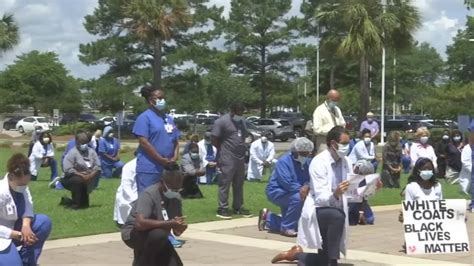 Musc Nurses Kneel To Honor George Floyd Youtube