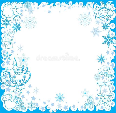 Winter Frame Stock Vector Illustration Of Traditional 12225366