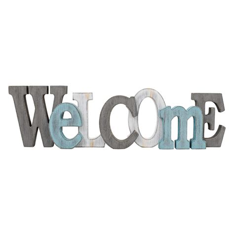 Buy K Kilipes Wood Welcome Sign Wall Hanging Word Sign Table Top Decor