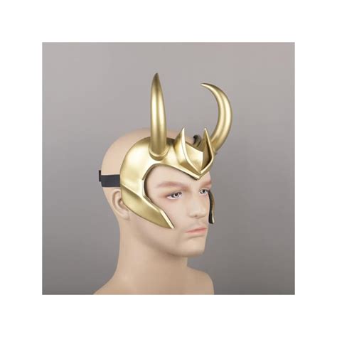 Buy Loki Helmet With Horns Cosplay Thor Ragnarok Loki Crown Mask