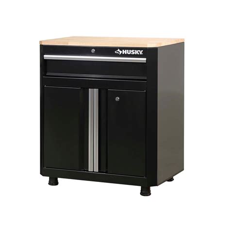 All free standing cabinets can be shipped to you at home. Husky 33 in. H x 28 in. W x 18 in. D 1-Drawer 2-Door Steel ...