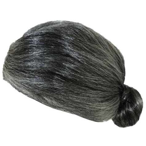 Old Lady Granny Grey Hair Bun Wig 728615706925 Ebay
