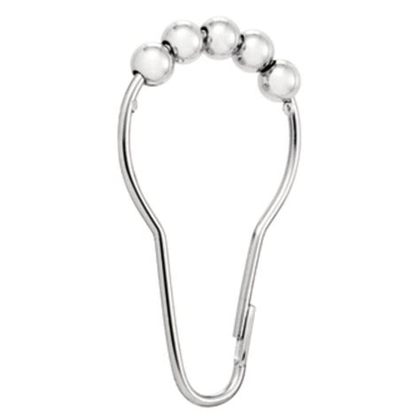Free transport on orders over $50. Croydex Ball Shower Curtain Rings in Chrome (12-Pack ...