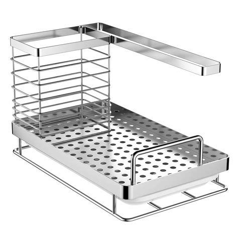 Sponge holders & sink caddies (47). ODesign Kitchen Sink Caddy with Drain Pan