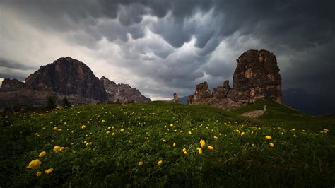 Storm In The Dolomites Great Clouds Just Before Sunset At Flickr