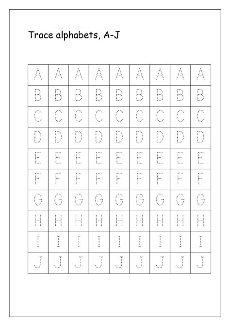 Traceable ABC Free Printable Worksheets ABC Tracing Worksheets