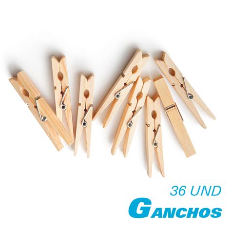 Ganchos De Madera Para Ropa Por 36 Unidades