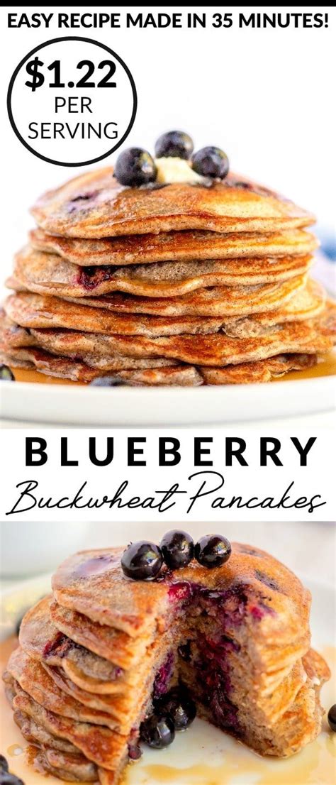 Blueberry Buckwheat Pancakes Food Folks And Fun