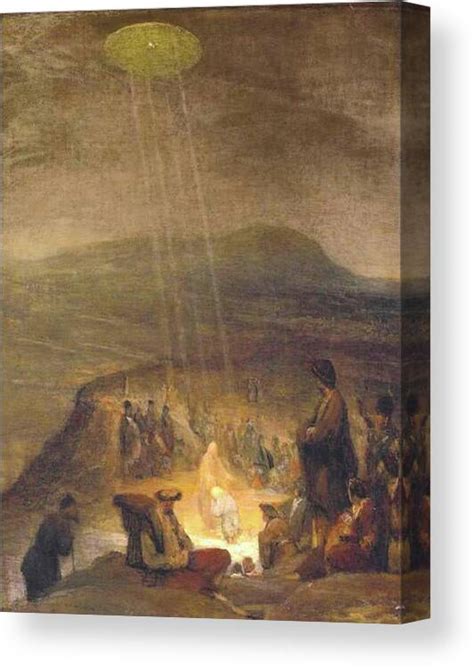 Ufos In Ancient Art Baptism Of Christ 1710 Painting By Aert De