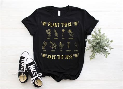 Plant These Save The Bees T Shirt Beekeeper Shirt Bee Shirt Etsy