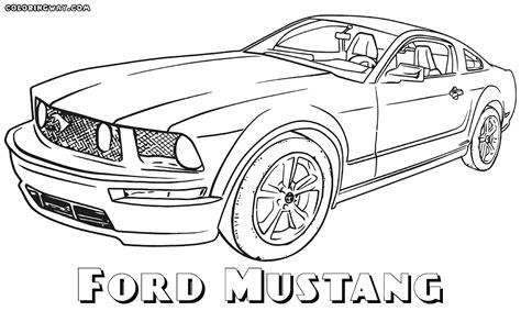 1969 Mustang Pages Coloring Pages