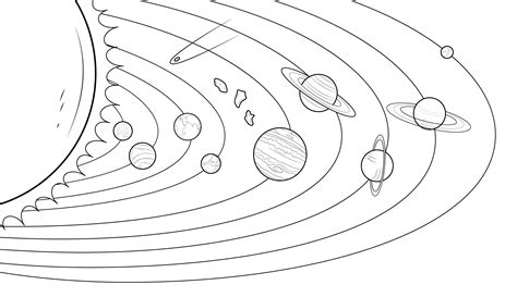 Desenho Dos Planetas Para Colorir