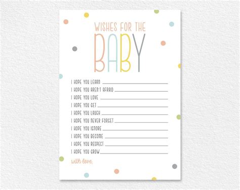 Congratulations pennant baby shower card. Wishes For Baby, Well Wishes, Printable, Shower Wishes, Gender Neutral - Bliss Paper Boutique
