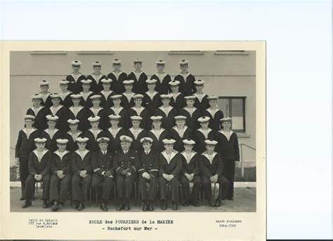 Photo De Classe Ecole Des Fourriers De 1965 Marine Nationale Ecole