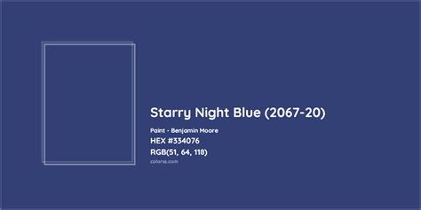 Benjamin Moore Starry Night Blue 2067 20 Paint Color Codes Similar