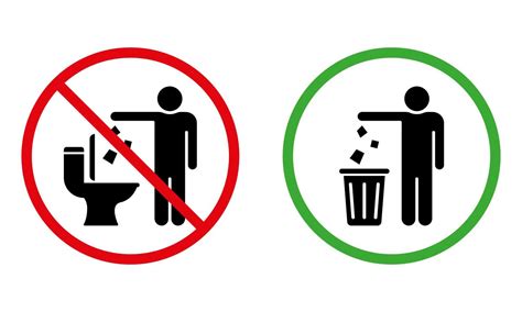 Please Keep Clean Silhouette Sign Forbidden Drop Rubbish Sticker