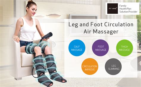 Fit King Foot And Leg Massager For Circulation With 3 Modes 3 Intensities Ft 012a