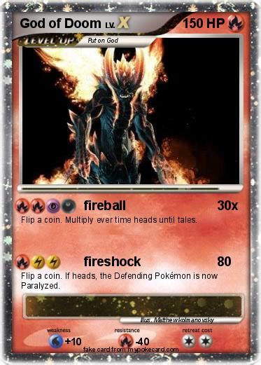 Pokémon God Of Doom Fireball My Pokemon Card
