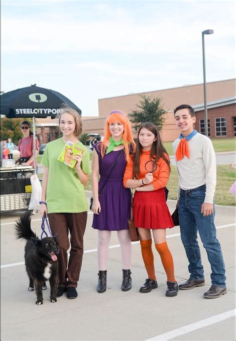 Scooby Doo Mystery Gang Group Costume Roupas De Halloween Fantasias