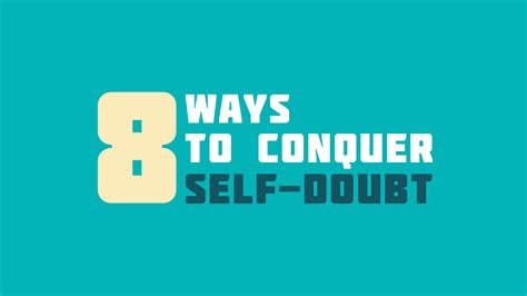 i can i will how to conquer self doubt infographic