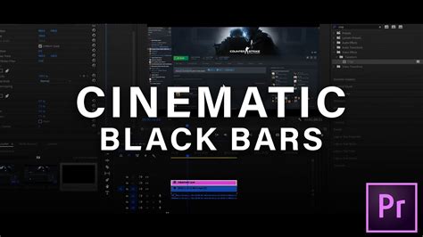 How To Add Cinematic Black Bars To Videos In Premiere Pro Youtube