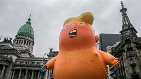 Giant Baby Trump Blimp Floats Above Buenos Aires Ahead Of G 20