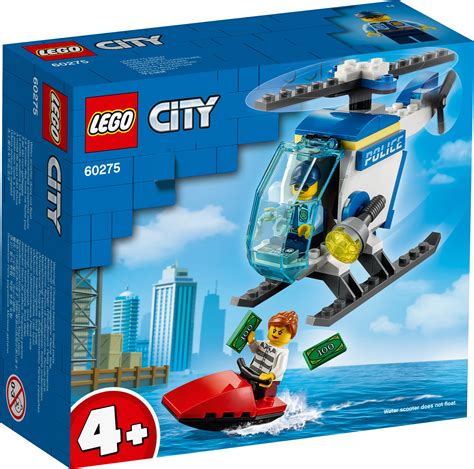 New 60275 Lego City Police Helicopter Set Includes 51 Pieces Age 4