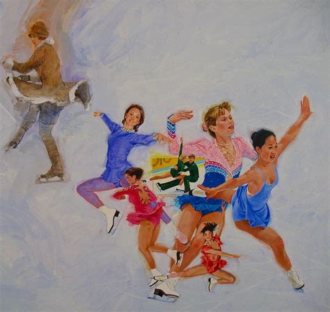 Figure Skating Painting By Cliff Spohn Fine Art America