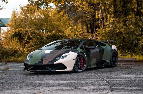 Atlanta Custom Wraps Camo Wrapped Lamborghini Huracan On Forgeline