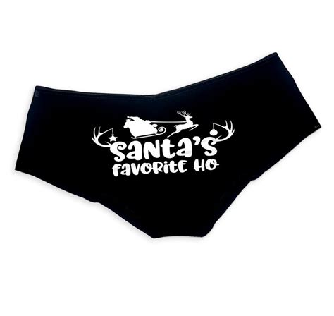 Santas Favorite Ho Christmas Panties Sexy Funny Naughty Etsy España