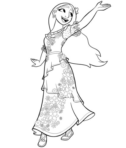 Isabela Madrigal Coloring Pages