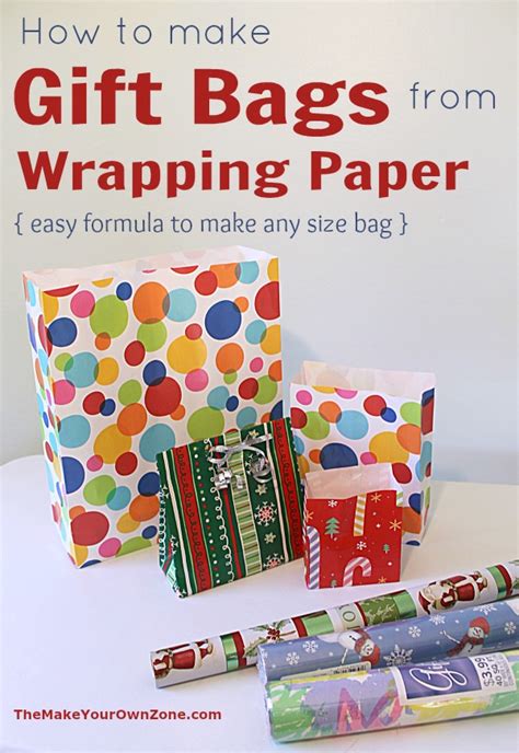 If you offer a gift receipt, make sure you explain how it works. Make A Gift Bag From Wrapping Paper - The Make Your Own Zone
