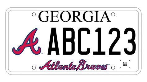 License Plates Atlanta Braves