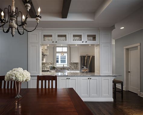 What countertops go with hickory cabinets? Other side, pass through | Kitchen pass, Dining room ...