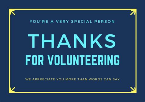 Volunteer Thank You Card Wording Examples Thank You Card Wording