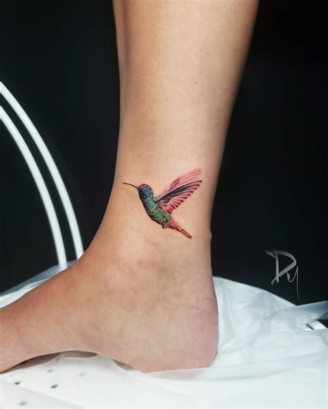 Bird Ankle Tattoo Small Wrist Tattoos Foot Tattoo Colorful