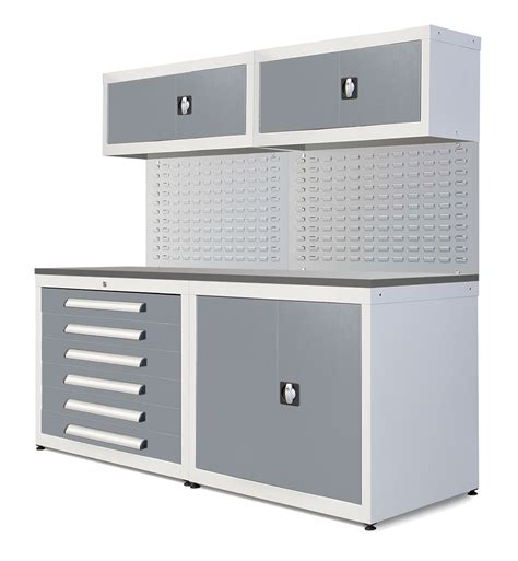 Discover an awesome collection of affordable garage cabinet systems, sold by the most trusted manufacturers and suppliers. Garage Steel Cabinet System 4 - Length 2m