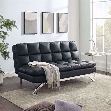 Tribesigns Bed 705 Bond Leather Futon Couch With