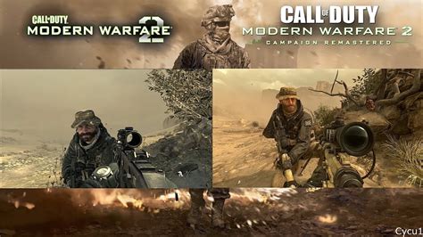 Call Of Duty Modern Warfare 2 Original Vs Remastered Side By Side