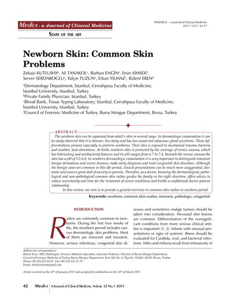 Pdf Newborn Skin Common Skin Problems