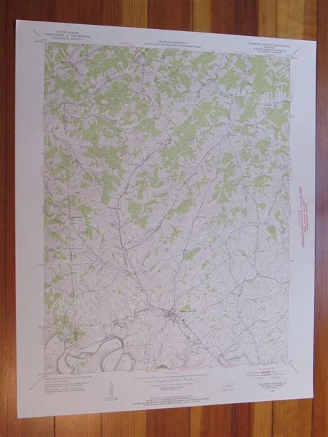 Stamping Ground Kentucky 1955 Original Vintage Usgs Topo Map 1955