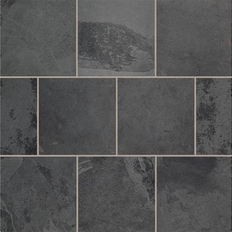 Msi Montauk Black 16 In X 16 In Gauged Slate Floor And Wall Tile 89