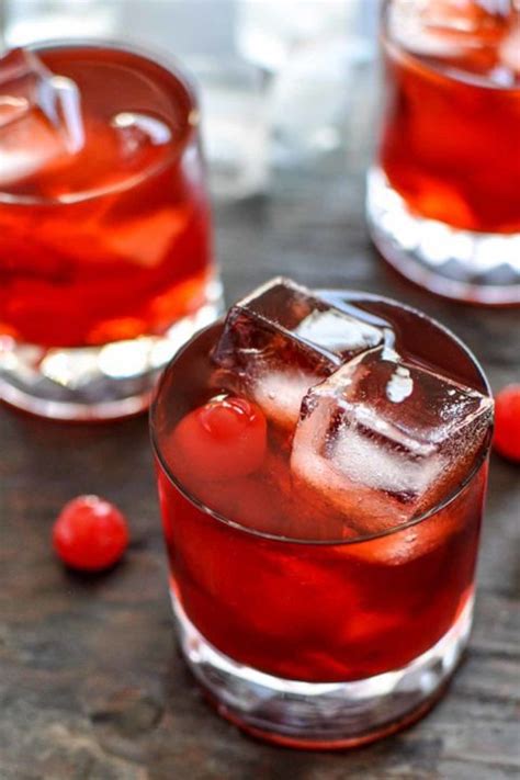 21 Patriotic Drinks To Serve On The 4th Of July Cherry Whiskey Yummy Drinks Whiskey Smash
