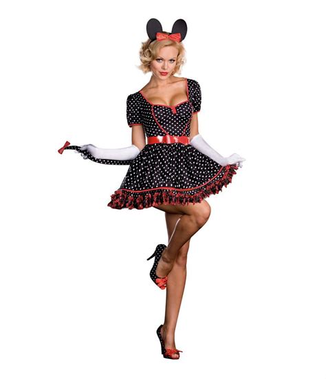 Minnie Mouse Mickey Disney Womens Sexy Adult Halloween Costume S